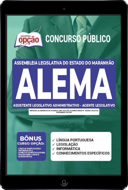 Apostila ALEMA PDF - Agente Legislativo 2021