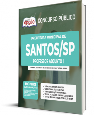 Apostila Prefeitura de Santos - SP - Professor Adjunto I