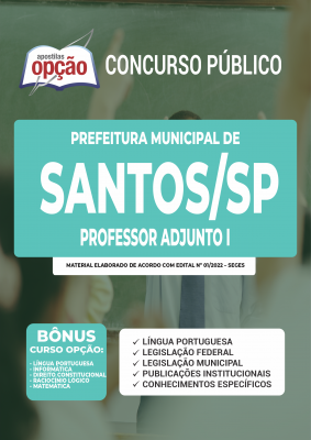 Apostila Prefeitura de Santos - SP - Professor Adjunto I