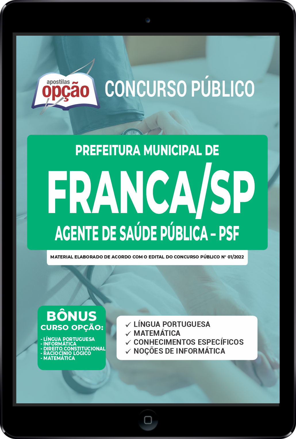 Apostila Prefeitura de Franca - SP PDF - Agente de Saúde Pública 2022