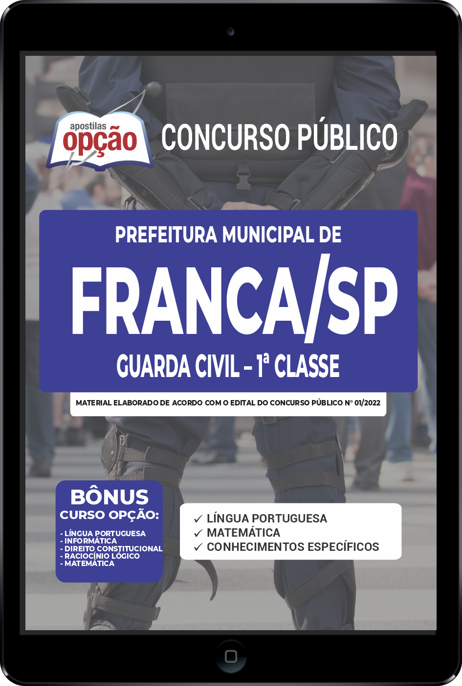 Apostila Prefeitura de Franca - SP PDF - Guarda Civil 2022