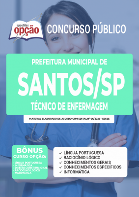 Apostila Prefeitura de Santos - SP - Técnico de Enfermagem