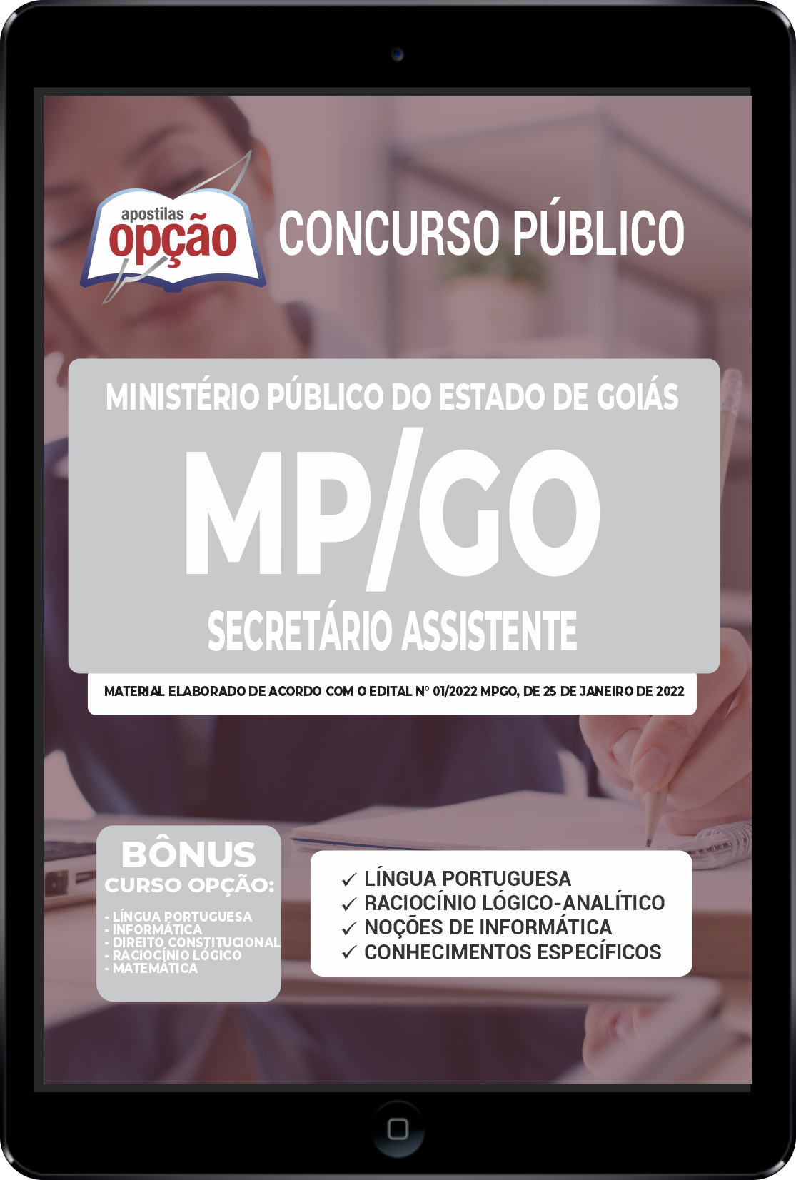 Apostila MP-GO PDF - Secretário Assistente 2022