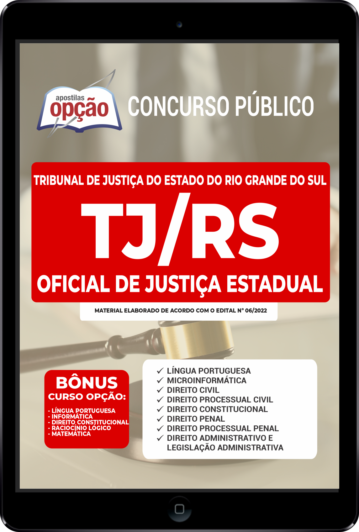 Apostila TJ-RS PDF - Oficial de Justiça Estadual 2022