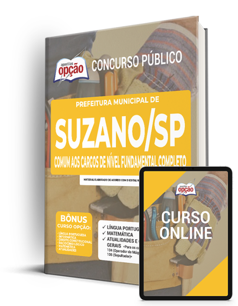 Apostila Prefeitura de Suzano - SP 2022 - Comum Fundamental
