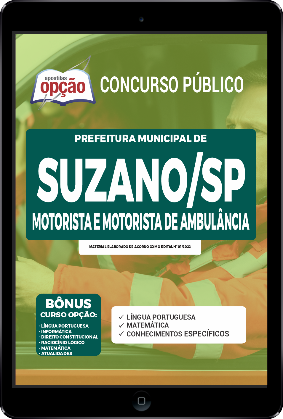 Apostila Prefeitura de Suzano - SP PDF - Motorista 2022