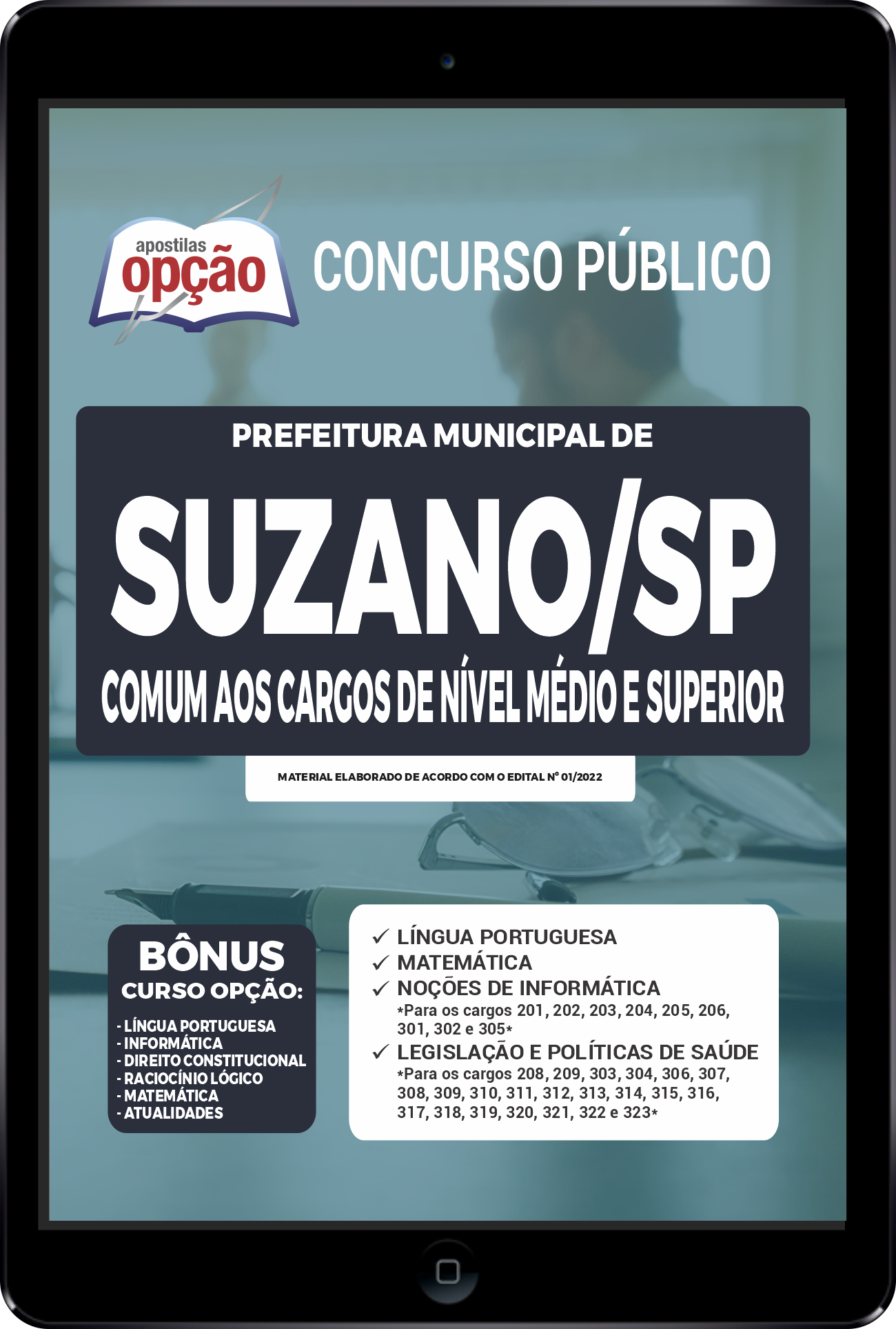 Apostila Prefeitura de Suzano - SP PDF - Médio/Superior 2022