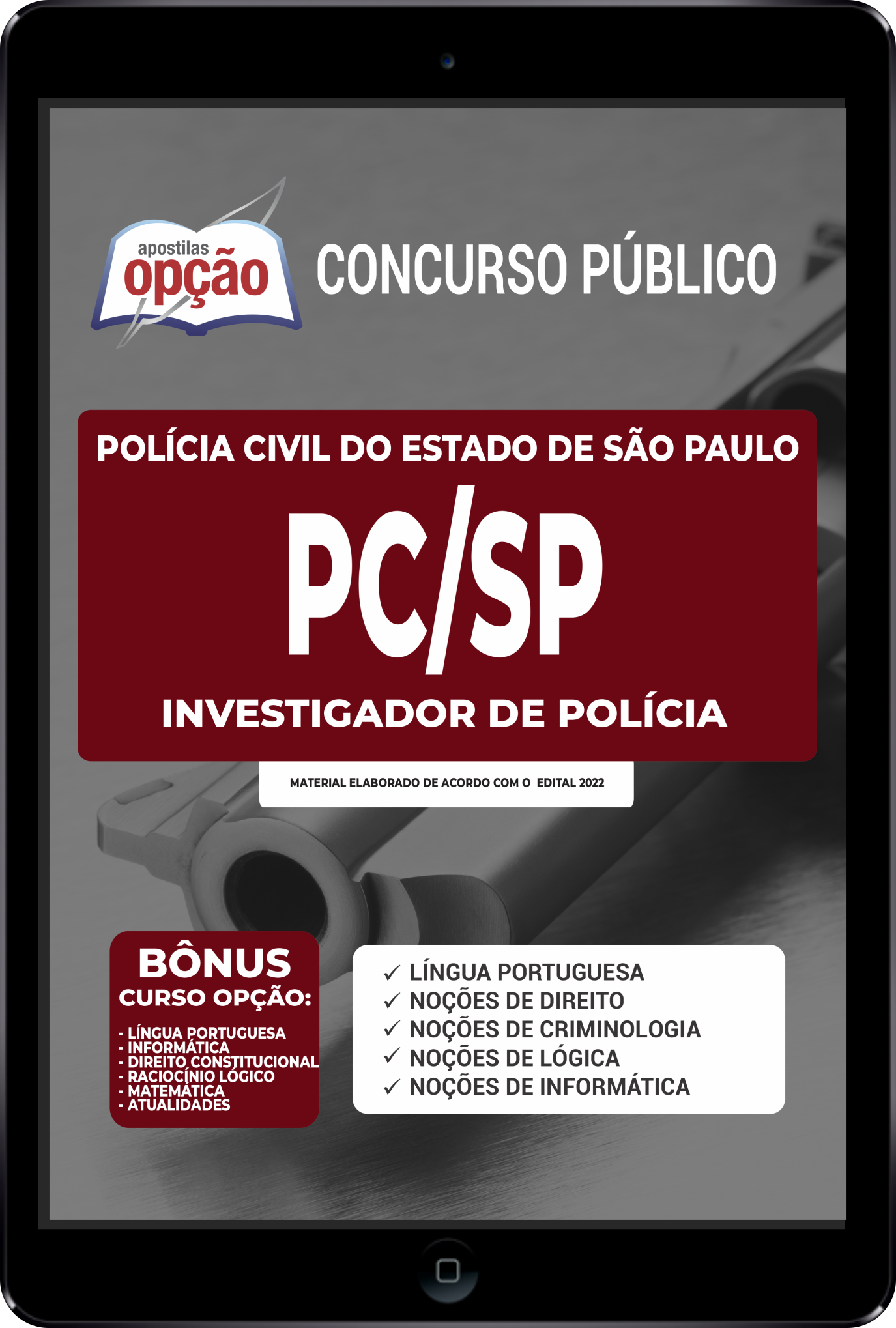 Apostila PC-SP PDF - Investigador de Polícia 2022