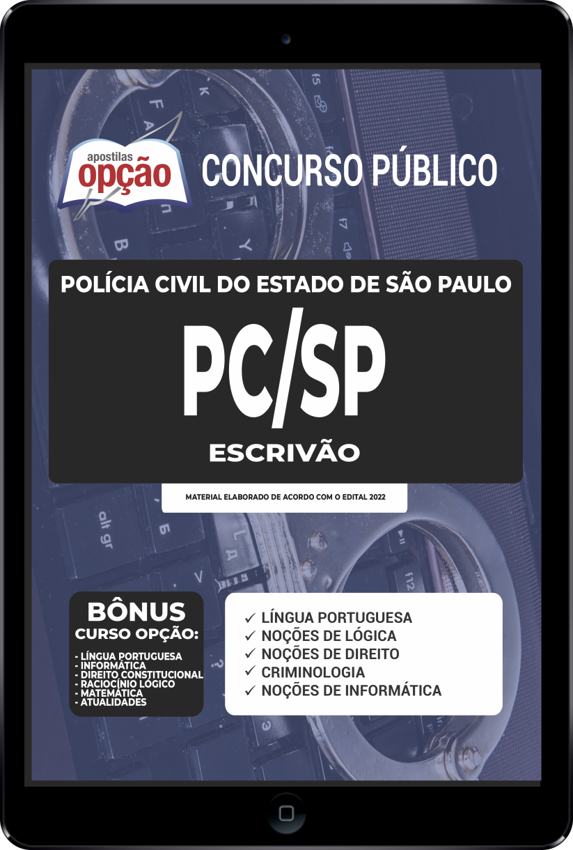 Apostila PC-SP PDF - Escrivão de Polícia 2022