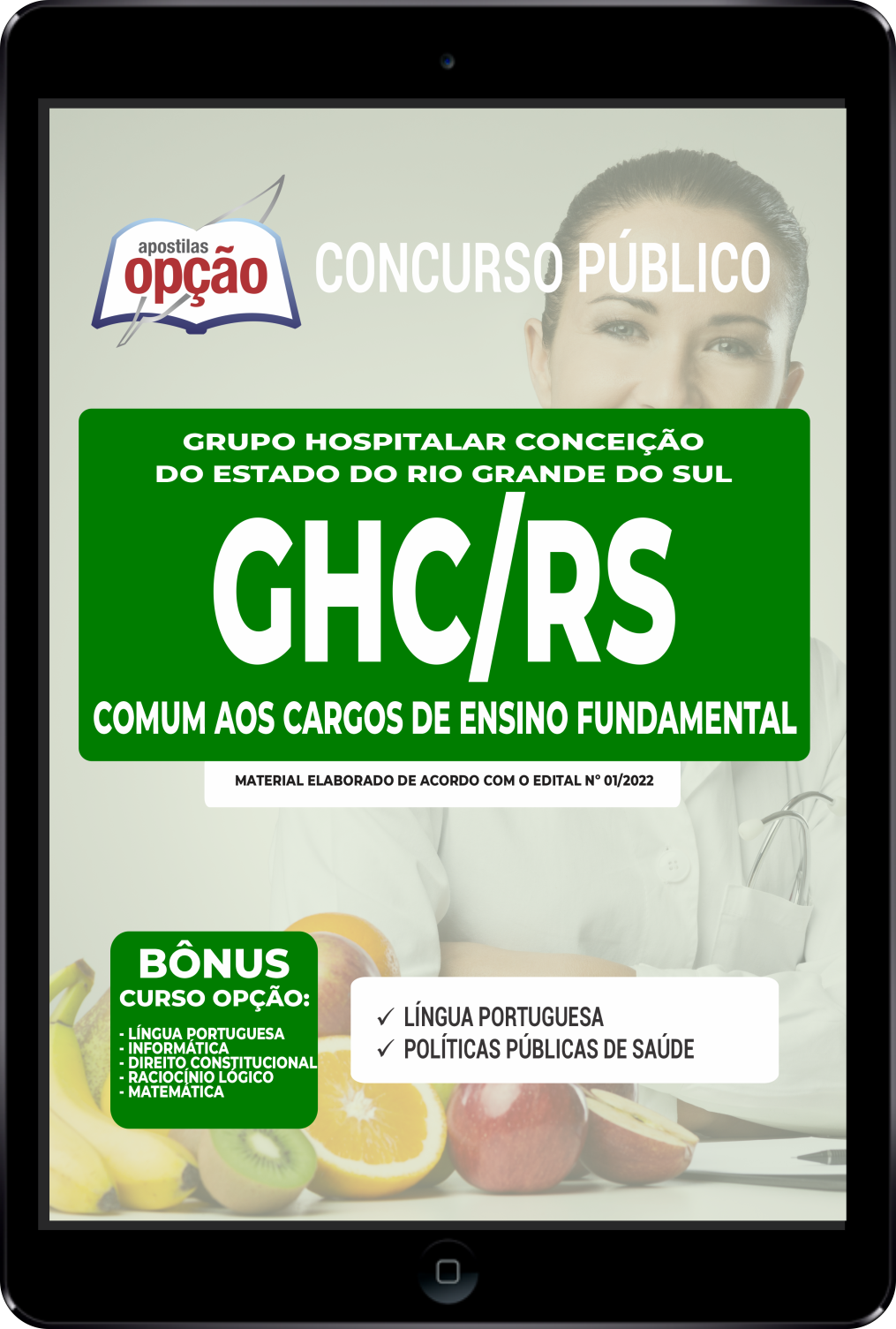 Apostila GHC-RS PDF Comum aos Cargos de Ensino Fundamental 2022