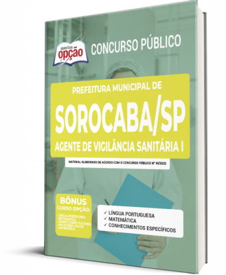 Apostila Prefeitura de Sorocaba - SP - Agente de Vigilância Sanitária I