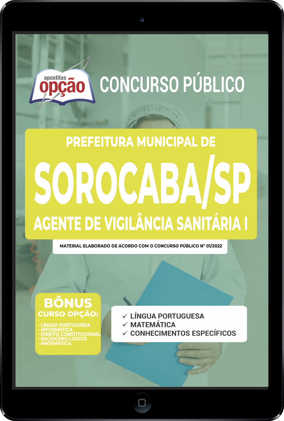 Apostila Prefeitura  Sorocaba SP PDF Agente de Vigilância Sanitária I 2022