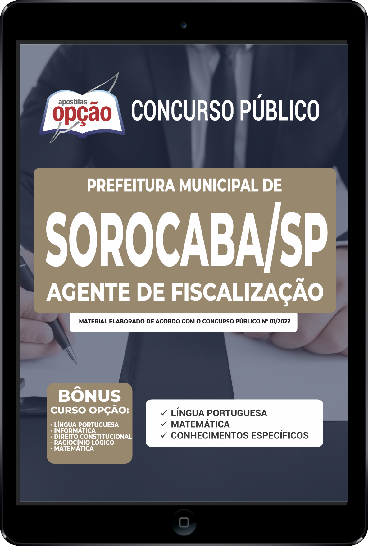 Apostila Prefeitura  Sorocaba SP PDF - Agente de Fiscalização 2022