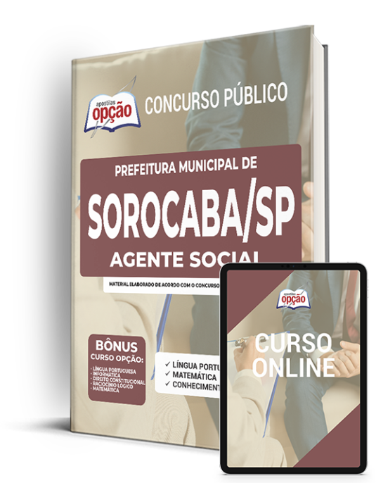 Apostila Prefeitura  Sorocaba SP 2022 Agente Social