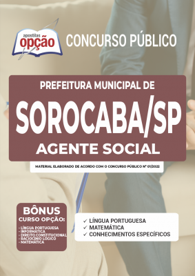 Apostila Prefeitura de Sorocaba - SP - Agente Social