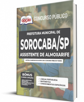 Apostila Prefeitura de Sorocaba - SP - Assistente de Almoxarife