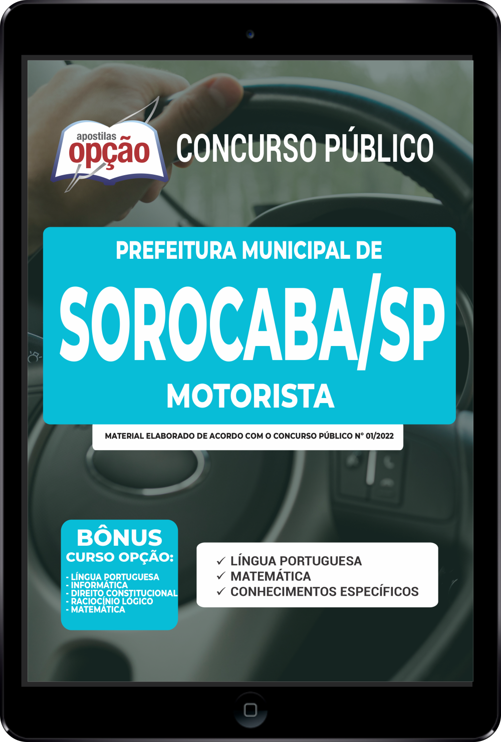 Apostila Prefeitura  Sorocaba SP PDF - Motorista 2022