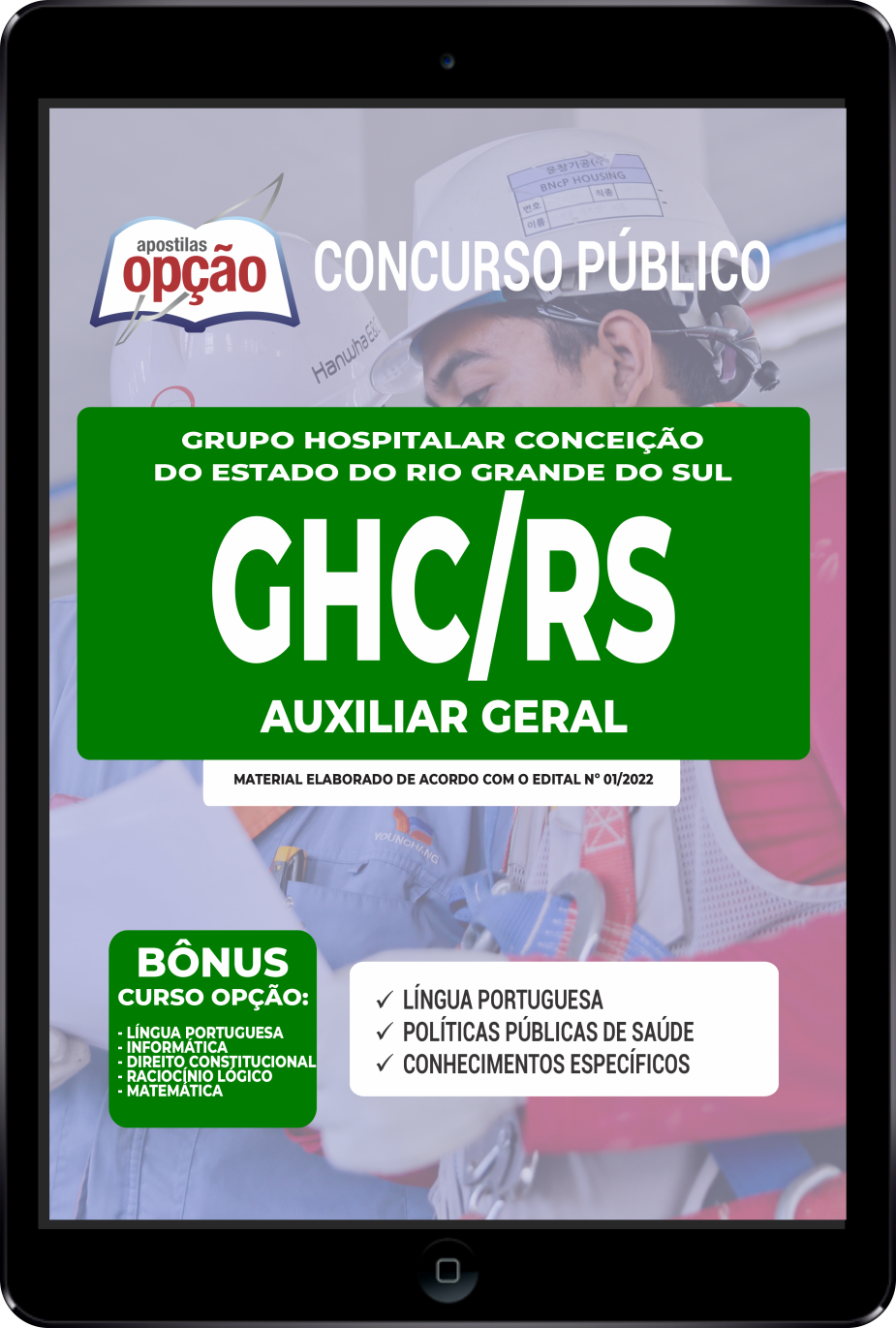 Apostila GHC-RS PDF - Auxiliar Geral 2022