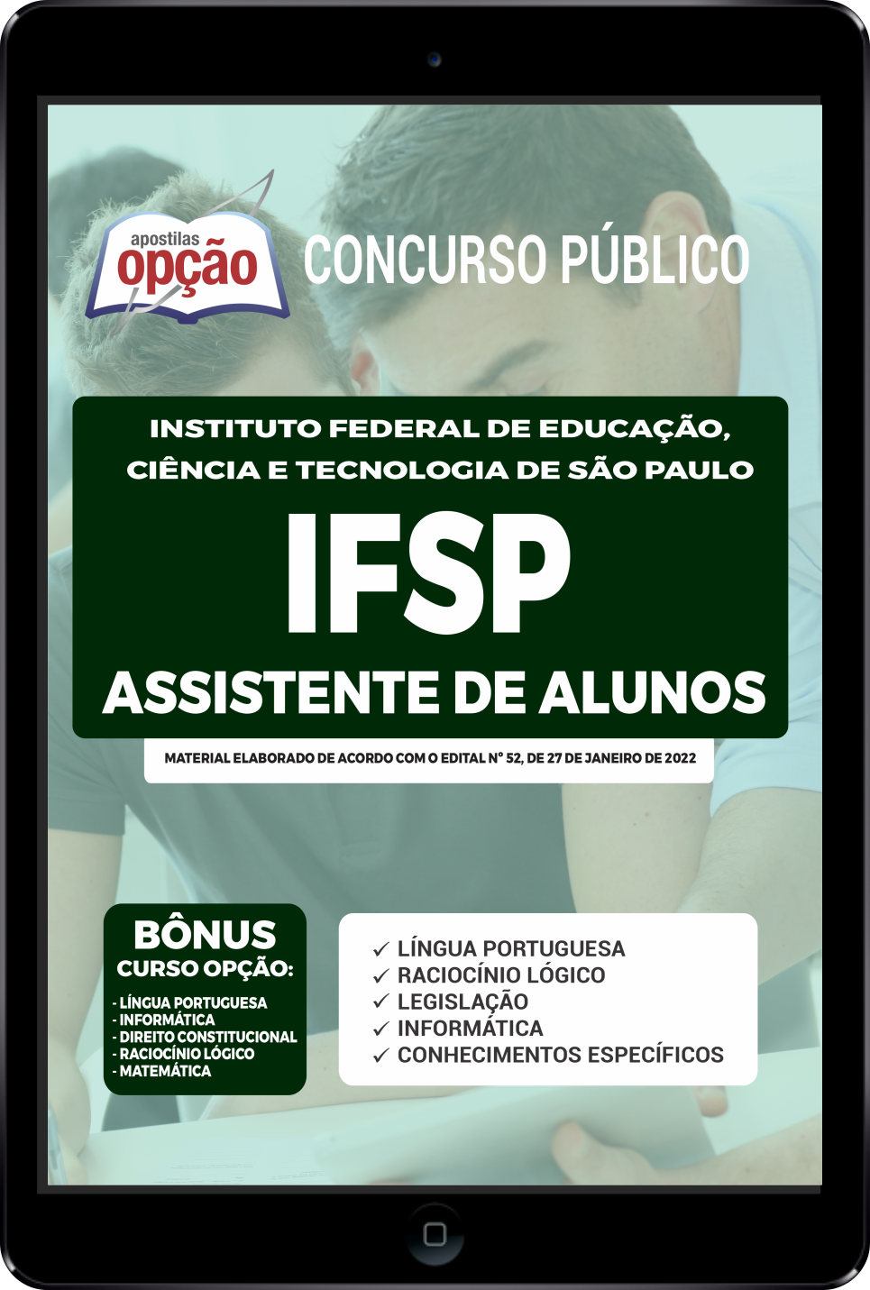 Apostila IFSP PDF 2022 - Assistente de Alunos