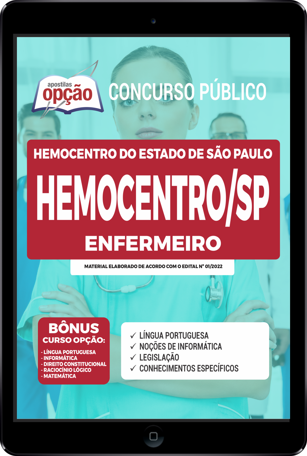 Apostila HEMOCENTRO-SP PDF - Enfermeiro 2022