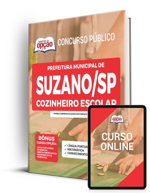 Apostila Prefeitura de Suzano - SP 2022 - Cozinheiro Escolar