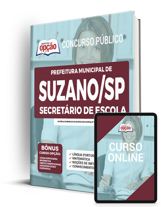 Apostila Prefeitura de Suzano SP 2022 Secretário de Escola