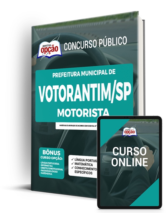 Apostila Prefeitura de Votorantim - SP 2022 - Motorista