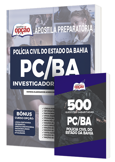 Combo Impresso PC-BA - Investigador de Polícia