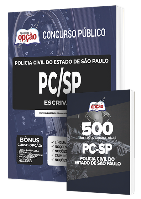 Combo Impresso PC-SP Escrivão de Polícia