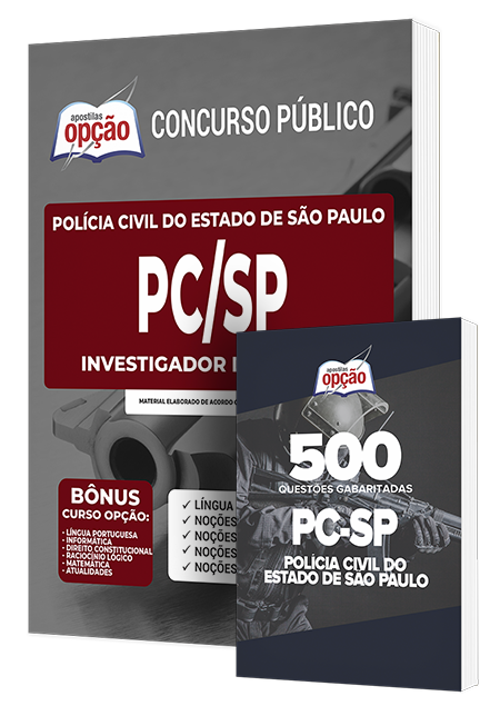 Combo Impresso PC-SP Investigador de Polícia