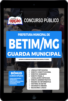 Apostila Prefeitura de Betim - MG em PDF - Guarda Municipal