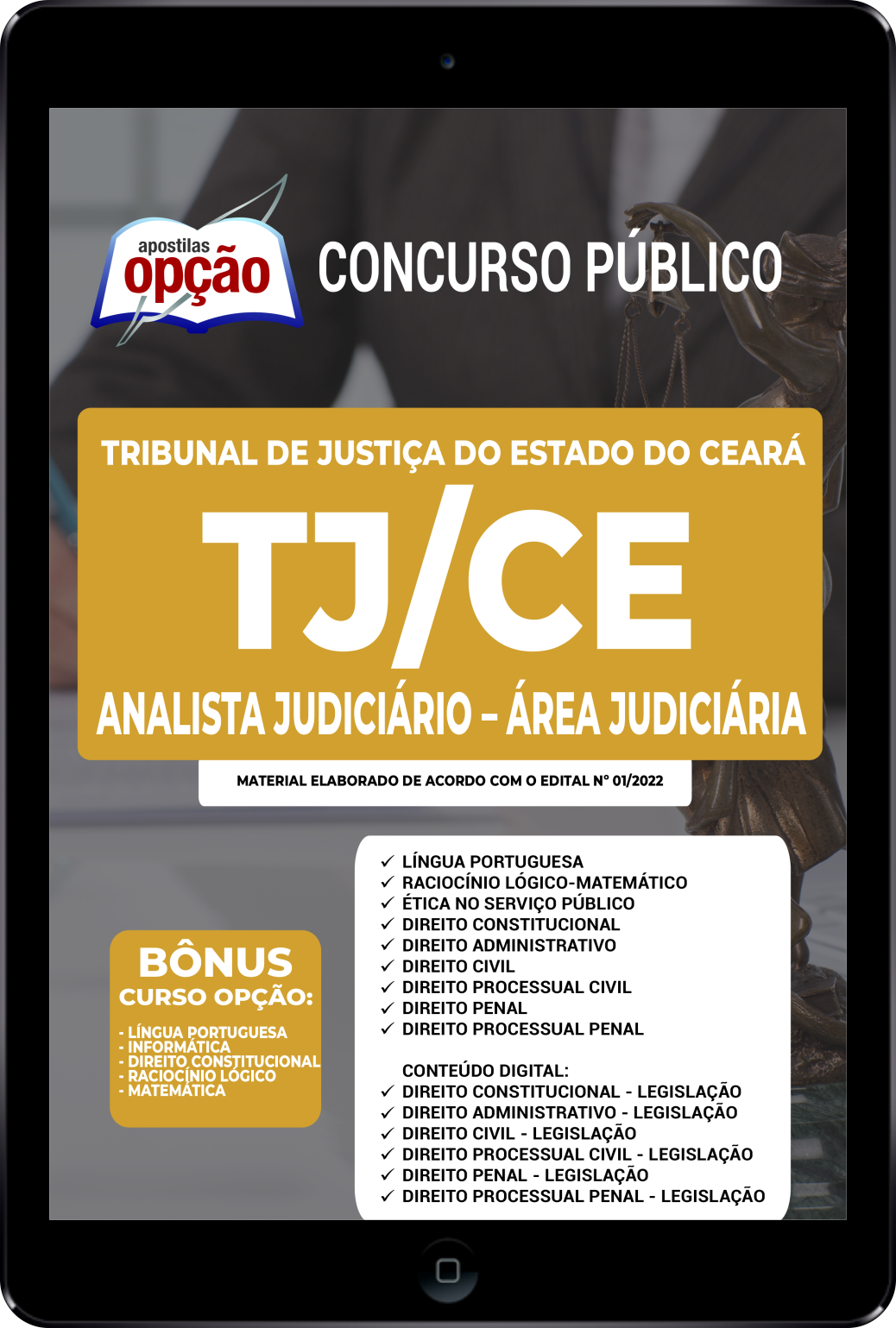 Apostila TJ-CE PDF - Analista Judiciário - Área Judiciária 2022