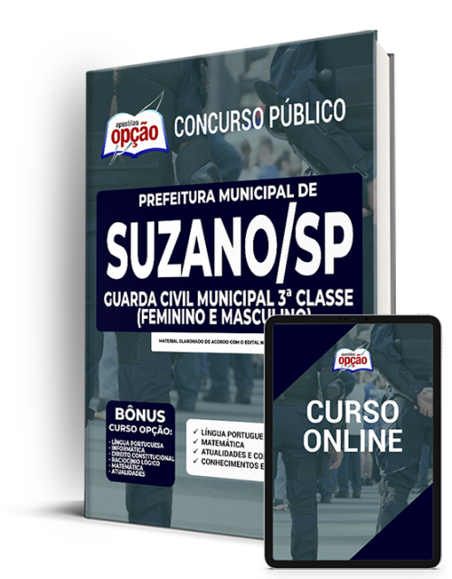 Apostila Prefeitura de Suzano - SP 2022 - Guarda Civil Municipal 3ª Cl