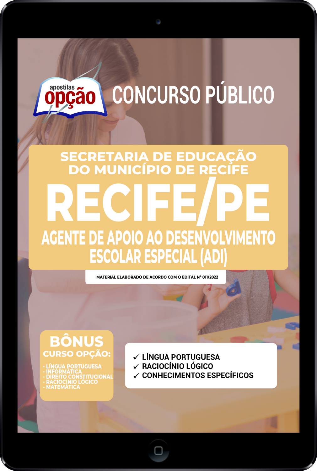 Apostila SME Recife PE PDF - Agente de Apoio (AADEE) 2022