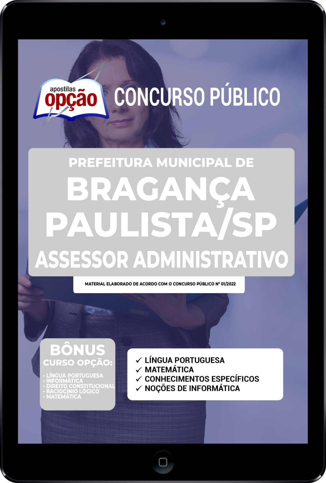 Apostila Prefeitura de Bragança Paulista SP PDF - Assessor Adm 2022