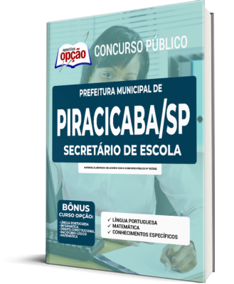 Apostila Prefeitura de Piracicaba - SP - Secretário de Escola