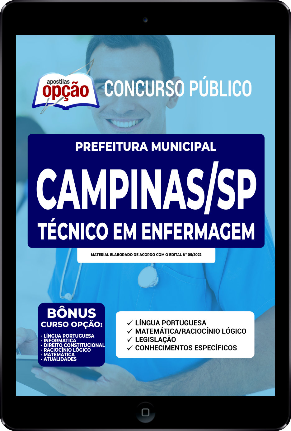 Apostila Prefeitura de Campinas - SP PDF - Técnico em Enfermagem 2022