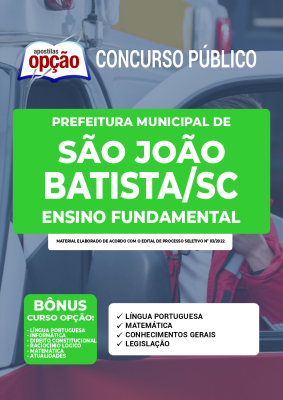 Apostila Prefeitura de São João Batista - SC - Ensino Fundamental