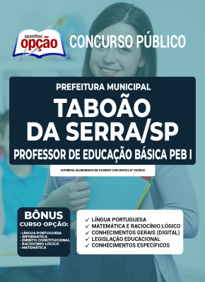 Apostila Prefeitura de Taboão da Serra - SP - Professor de Educação Básica PEB I