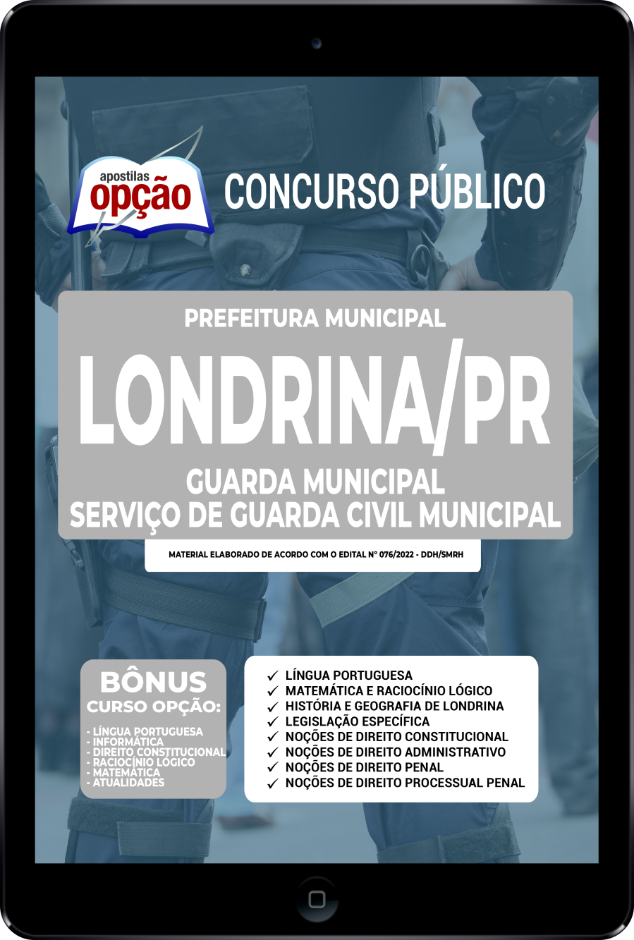 Apostila Prefeitura de Londrina - PR PDF - Guarda Municipal 2022