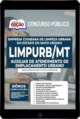 Apostila Limpurb Cuiabá - MT em PDF - Auxiliar de Atendimento de Emplacamento Urbano