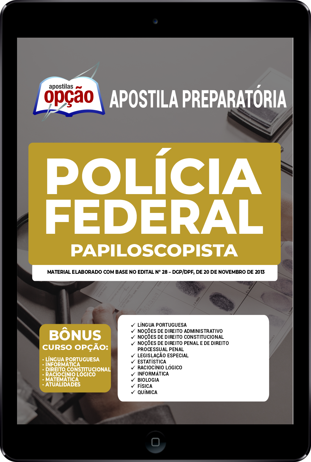 Apostila Polícia Federal (PF) PDF Papiloscopista 2022