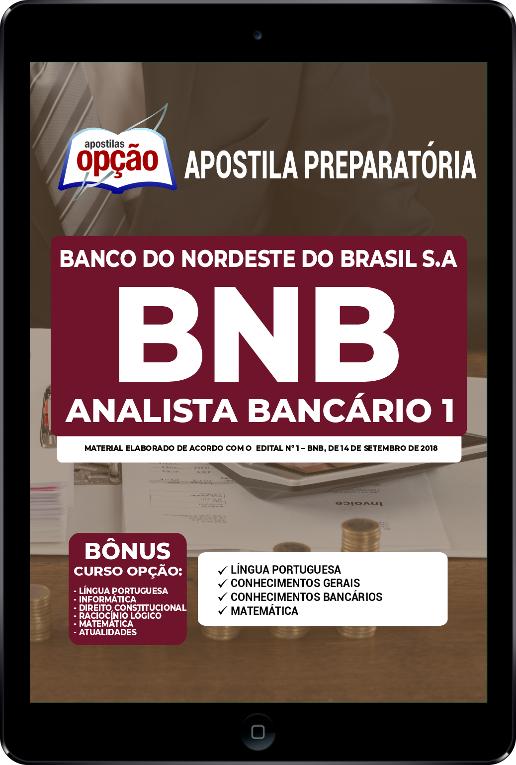 Apostila BNB em PDF  - Analista Bancário 1 2022