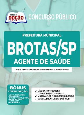 Apostila Prefeitura de Brotas - SP - Agente de Saúde