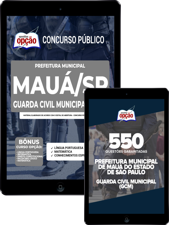 Combo Digital Prefeitura de Mauá - SP - Guarda Civil Municipal (GCM)