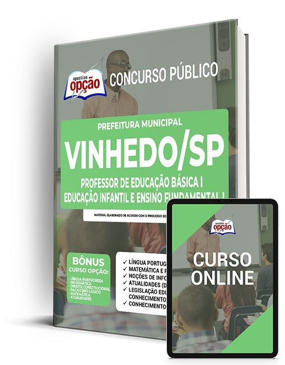 Apostila Prefeitura de Vinhedo - SP 2022 - PEB I