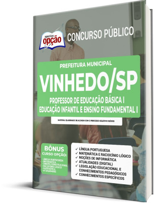 Apostila Prefeitura de Vinhedo - SP - Professor de Educação Básica I - Educação Infantil e Ensino Fundamental I