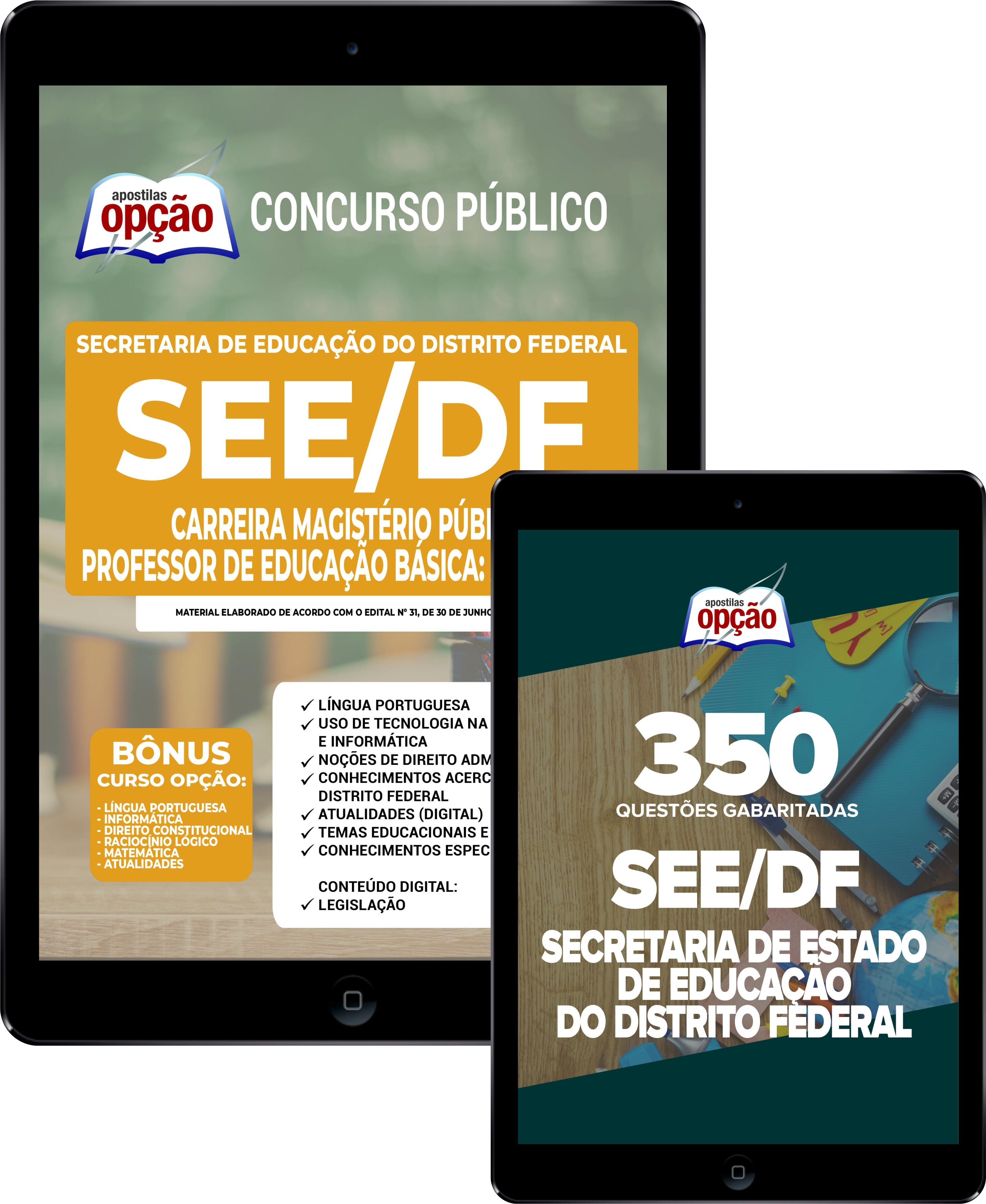 Combo SEDF 2022 - Professor de Educação Básica: Atividades