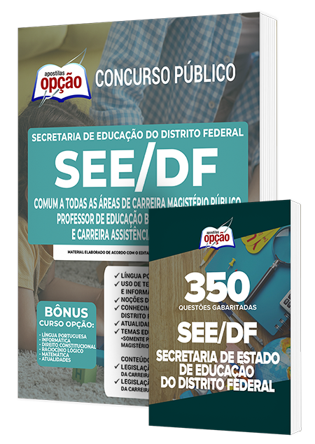 Combo Impresso SEDF 2022 - Comum Prof Ed Básica - Pedagogo