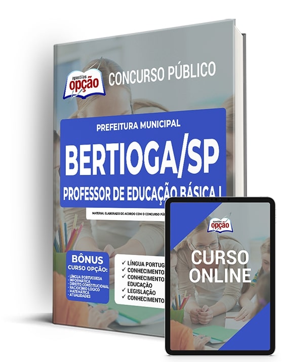 Apostila Prefeitura de Bertioga SP 2022 Professor de Educação Básica I